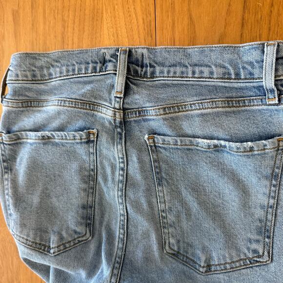 AGOLDE Jeans Size 26 Nico High Rise Button Fly Fray Raw Hem Light Wash Stretch - Picture 6 of 16